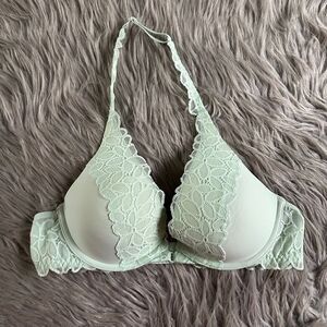 Aerie Lightly Lined Bra‎ Womens Size 34B Halter Top Strap Underwire Back Closure